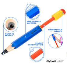 Load image into Gallery viewer, Water Blaster Squirter Pool Toys – 2 Pack Water Shooter Soaker for Kids 13-19’’ – Summer Outdoor Party Beach – Pump Squirt Guns – Pencil Shape