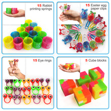 Load image into Gallery viewer, Easter Party Favors Trinkets Kids - Carnival Prizes Toys Bulk – Easter Basket Stuffers Fillers Toy Assortment – Easter Theme Egg Hunt Treats - Classro