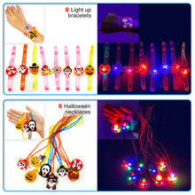 Load image into Gallery viewer, S SWIRLLINE Halloween Party Favors Light Up 42PCS - Bulk Toys Assortment Bucket Stuffers Pinata Filler - Trick or Treat Trinkets For Kids Classroom Tr