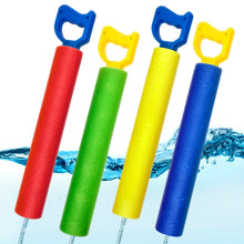 Load image into Gallery viewer, Water Blaster for Kids - Super Soaker Water Gun Foam Blaster Pack of 4 - Foam Water Shooter 16-25’’ with Handle - Water Squirt Gun for Outdoor Summer