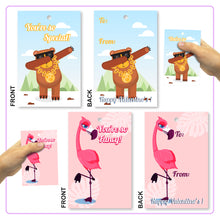 Load image into Gallery viewer, 30 Pack Valentines Day Cards for Valentine's Classroom Exchange Prizes - Valentine Party Favors