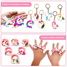 Load image into Gallery viewer, Unicorn Party Favors for Kids Pinata Stuffers - Unicorn Gifts for Girls Treasure Box Toys for Classroom Carnival Prizes in Bulk Goodie Bags Stuffers f