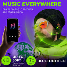 Load image into Gallery viewer, Wireless Beanie - Wireless Headphones Hat and Scarf Set for Winter Outdoor Men Women Warm Knitted Music Hat Black