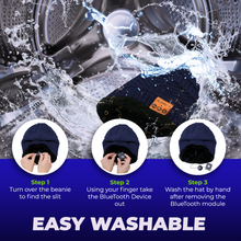 Load image into Gallery viewer, Bluetooth Beanie Wireless Hat with Scarf – Headphone Beanie Hat with Upgraded Bluetooth 5.0 - Wireless Beanie Bluetooth Hat for Women Men Teens - Warm