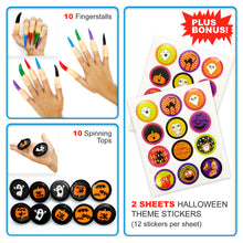 Load image into Gallery viewer, S SWIRLLINE Halloween Party Favors Bulk Toys Assortment 92PCS- Bucket Stuffers Pinata Filler - Halloween Treat Bags - Trick or Treat Toys Trinkets for