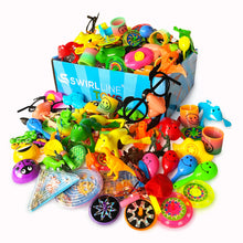 Load image into Gallery viewer, S SWIRLLINE Party Favors Kids Pinata Filler- 122 PCS Carnival Prizes Toys Bulk Assortment - Boys Girls Birthday Easter Egg Filler - Treasure Box Chest