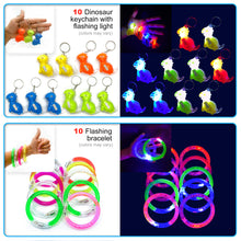 Load image into Gallery viewer, S SWIRLLINE Glow in The Dark Party Favors - 70 PCS Bulk Toys for Kids Party Favors Goodie Bags Stuffers - Light Up Accessories for Halloween Christmas
