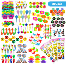 Load image into Gallery viewer, Party Favors Kids Pinata Filler- 200 PCS Carnival Prizes Toys Bulk Assortment - Boys Girls Birthday Easter Egg Filler - Treasure Box Chest Classroom
